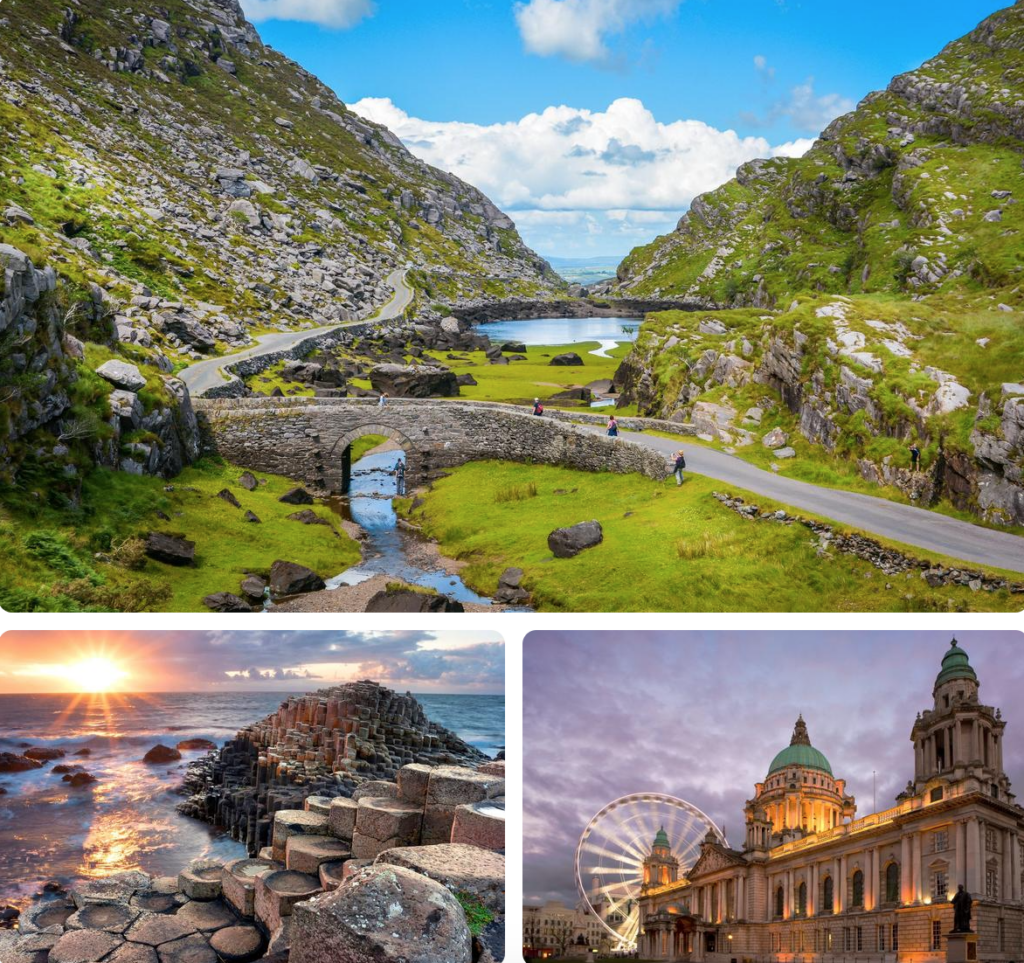 Gap of Dunloe, County Kerry | Giants Causeway | Belfast City Hall

